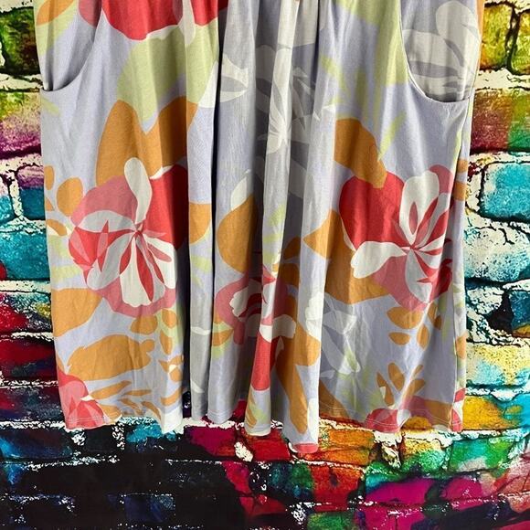 Fresh Produce Fresh Blossoms Floral Lily Tank Dress Pockets Size XL - Picture 6 of 8